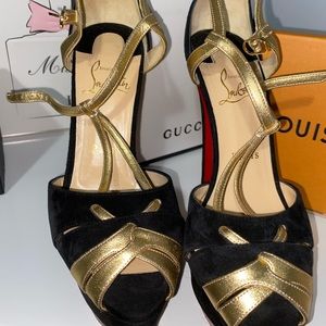 Christian Louboutin peep toe heel